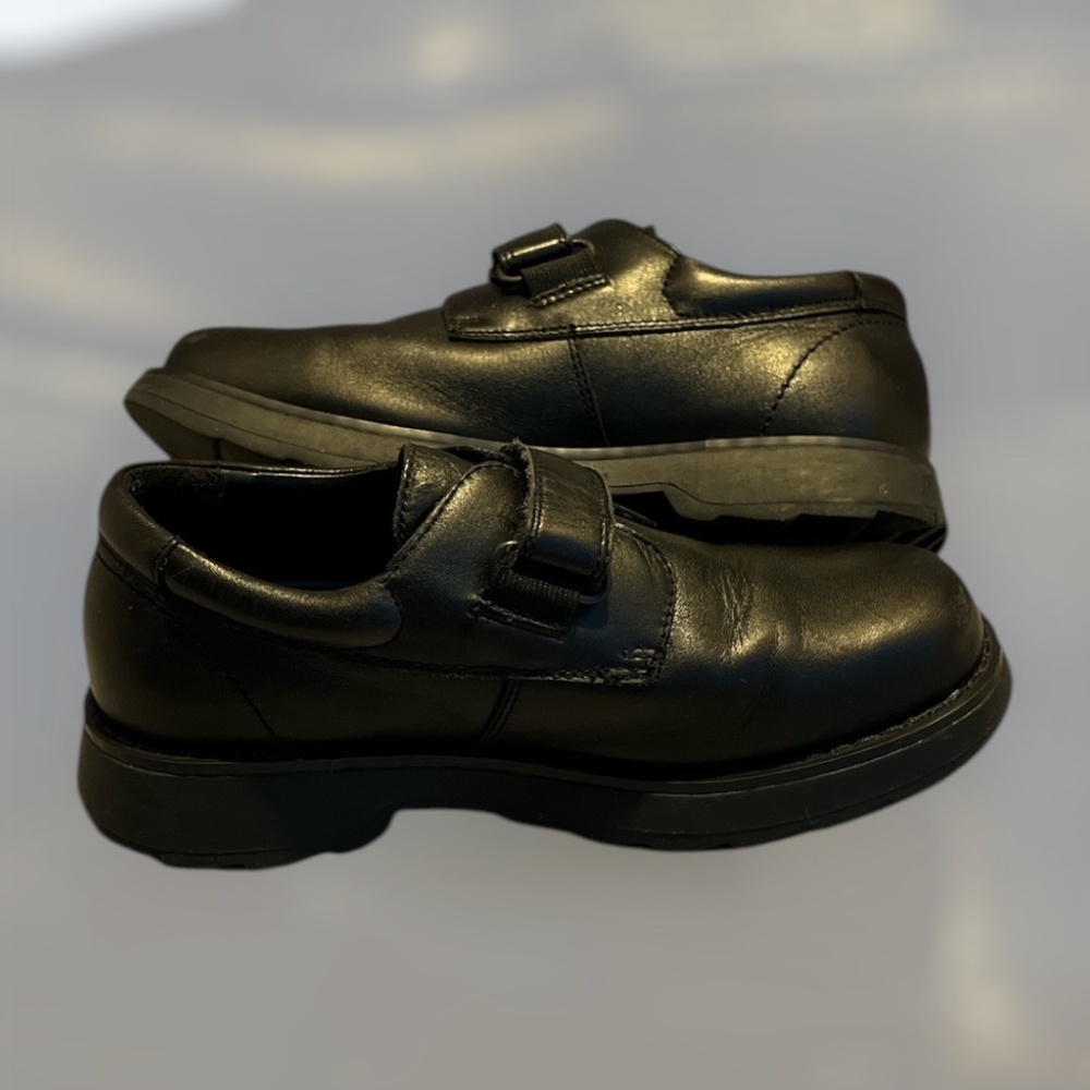 VGUC Hush Puppies Dress Shoes "Kent" Boys 2.5, Black - Picture 3 of 9